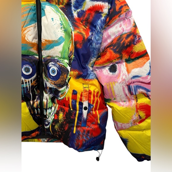 NWT Men’s Tango Hotel Skull Splatter Jacket SZ L - Picture 4 of 6
